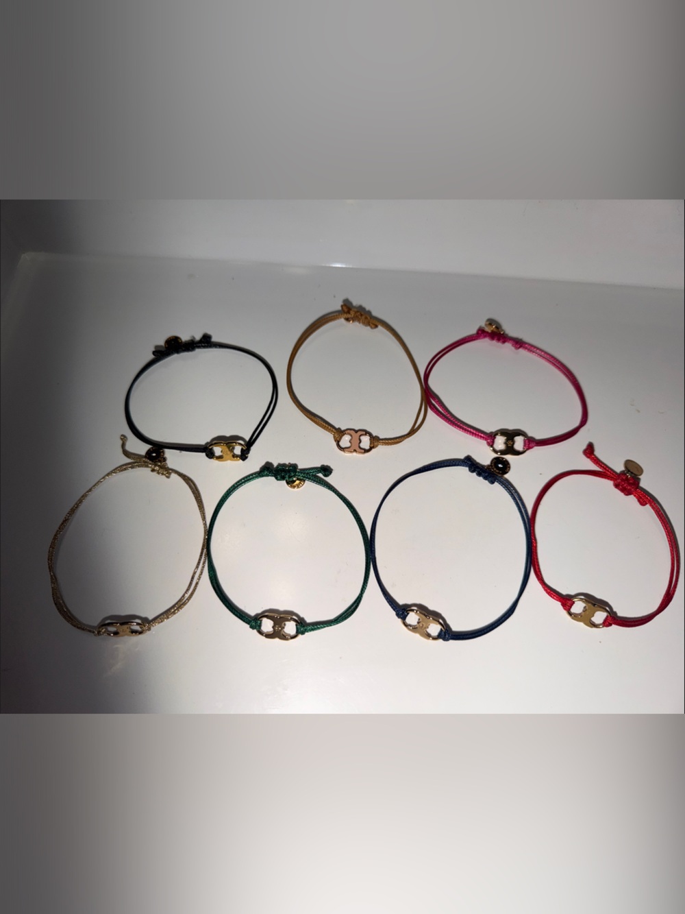 7 Tory Burch Gold Accent Cord Bracelet - Multiple Colors